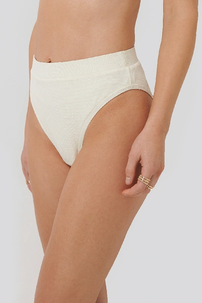 Shop Na-kd Structured Edge Maxi Highwaist Panty White In Offwhite