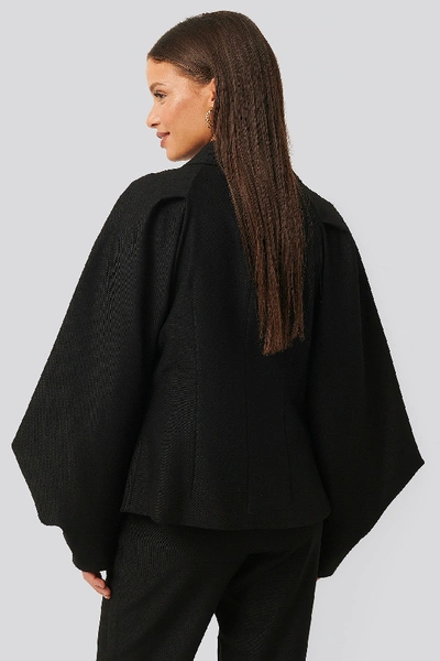 Shop Na-kd Classic Sleeve Detail Blazer - Black