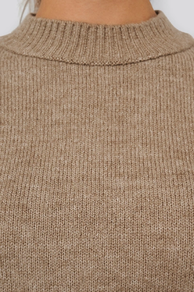 Shop Afj X Na-kd Puff Mid Sleeve Sweater - Beige