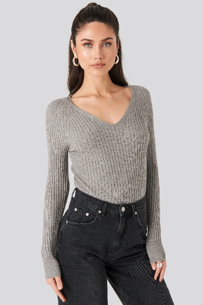 Shop Mango Goleta Sweater - Grey In Dark Grey