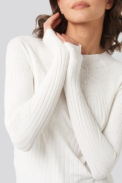 Shop Mango Apple Sweater - White In Light Beige