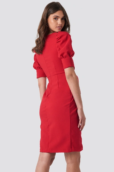 Shop Trendyol Bow Detailed Dress Red