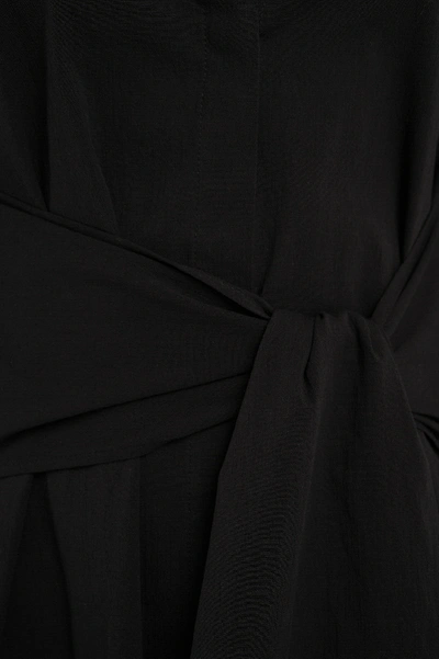Shop Na-kd Classic Tie Front Shirt Dress - Black