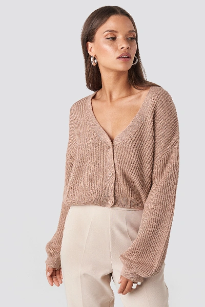 Na-kd Volume Sleeve Cardigan Pink | ModeSens