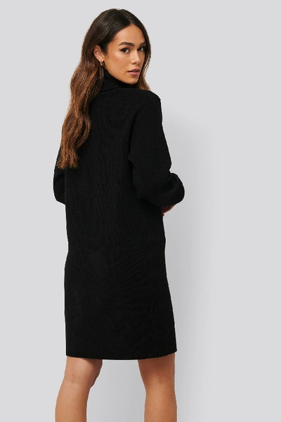 Shop Anika Teller X Na-kd High Neck Oversized Long Knit - Black