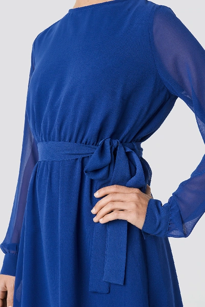 Shop Na-kd Chiffon Dress - Blue