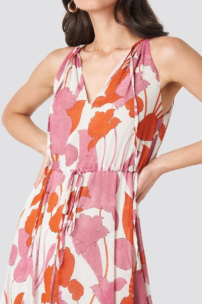 Shop Mango Luzia Dress - Multicolor In Offwhite