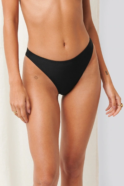 Shop Erica Kvam X Na-kd High Cut Bikini Panty Black