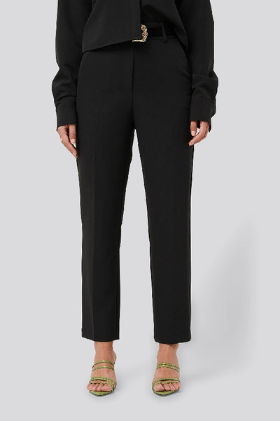 Shop Na-kd Classic Tailored Cropped Suit Pants - Black