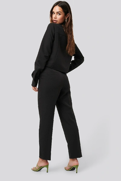 Shop Na-kd Classic Tailored Cropped Suit Pants - Black
