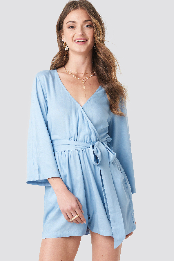 light blue playsuit