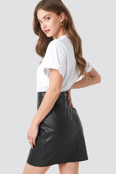 Shop Na-kd Mini Pu Skirt - Black