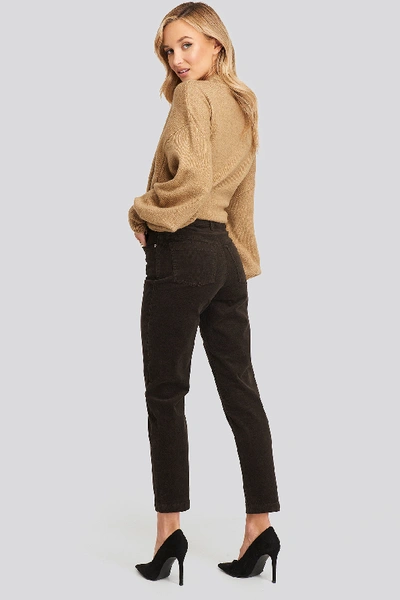 Shop Mango Newmom Trousers - Black In Chocolate