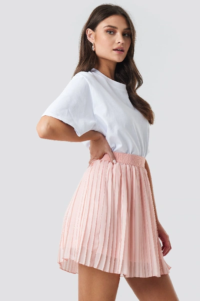Shop Na-kd Mini Pleated Skirt Pink