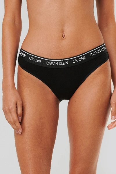 Shop Calvin Klein Bikini Cotton Panties Black