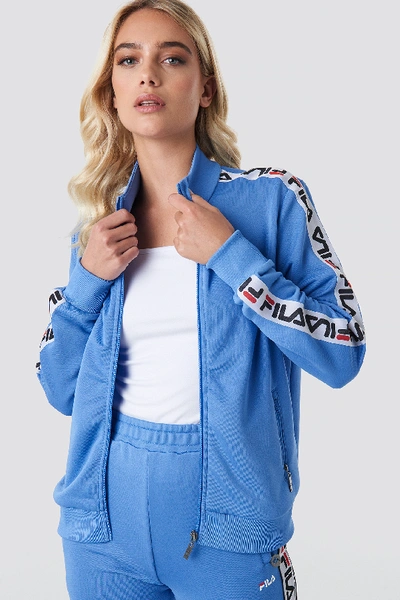 Shop Fila Talli Track Jacket Blue In Marin