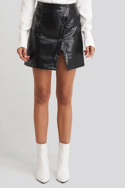 Shop Hoss X Na-kd Buttoned Wrap Skirt - Black