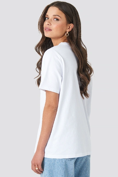 Shop Emilie Briting X Na-kd Lady Print T-shirt - White