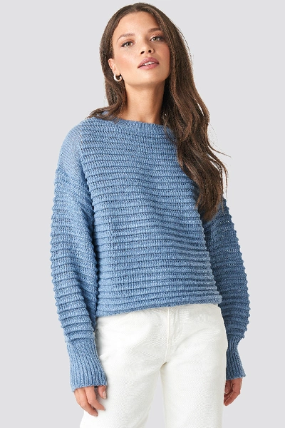 Shop Rut & Circle Liza Jaquard Knit - Blue In Sky Blue