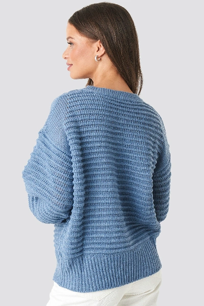 Shop Rut & Circle Liza Jaquard Knit - Blue In Sky Blue