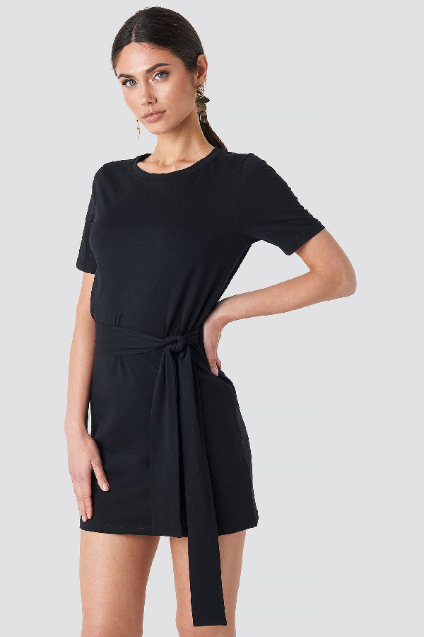 tie waist t shirt dress