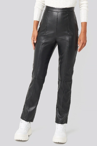 Shop Karo Kauer X Na-kd Pu Leather Pants - Black