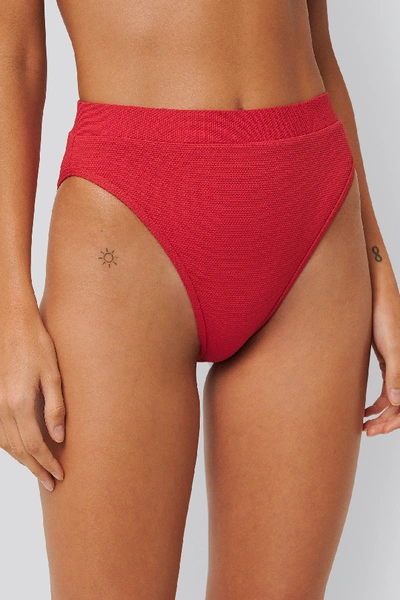 Shop Na-kd Structured Edge Maxi Highwaist Panty Red