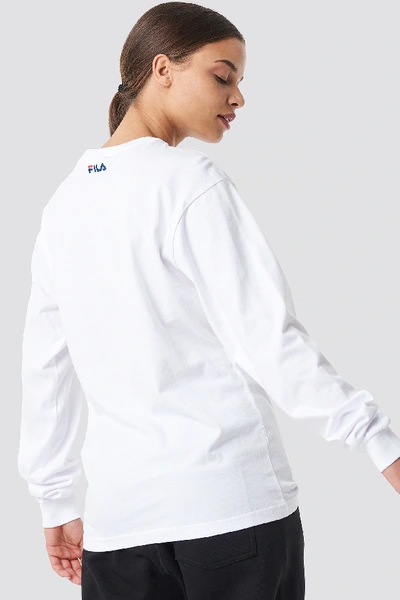Shop Fila Classic Pure Long Sleeve Shirt White In Bright White