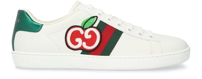 Shop Gucci New Ace Trainers In White Red Green
