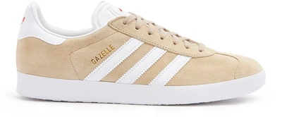 Shop Adidas Originals Gazelle Sneakers In Savane Beige