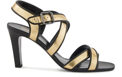Shop Michel Vivien Melrose Sandals In Oro/nero