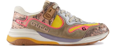 Shop Gucci Ultrapace Sneakers In Pink