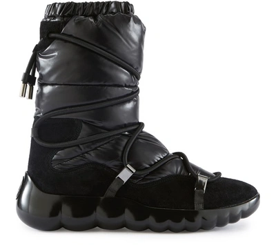 Shop Moncler Cora Padded Boots In Black