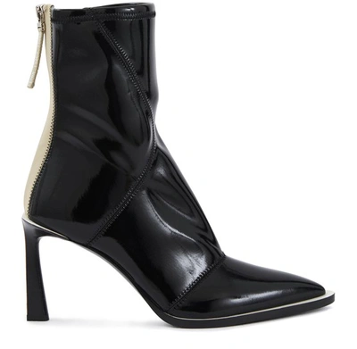 Shop Fendi Fframe Ankle Boots In Nero