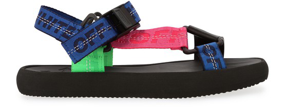 off white logo sport sandals