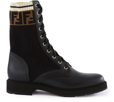 Shop Fendi Ankle Boots In Ne+ne Tab.ner Marino