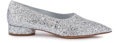 Shop Maison Margiela Ballet Flats In Silver