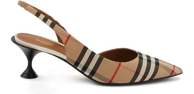 Shop Burberry Leticia Pumps In Archive Beige
