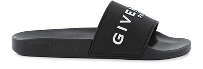 Shop Givenchy Sandals With Logo In Black