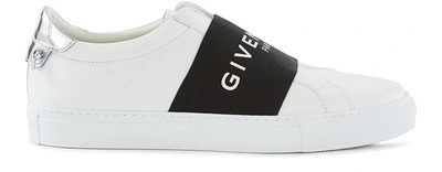 Shop Givenchy Urban Street Leather Trainers In White/black