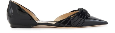 Shop Jimmy Choo Kaitence Ballet Flats In Black/black