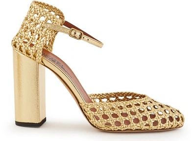 Shop Michel Vivien Coline Sandals In Oro