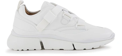 Shop Chloé Sonnie Sneakers In White