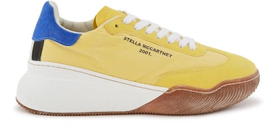 Shop Stella Mccartney Lace-up Trainers In Pyellow Sunny P