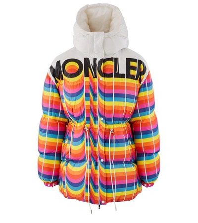 Shop Moncler Genius 0 Richard Quinn - Mia Winter Coat In Multi