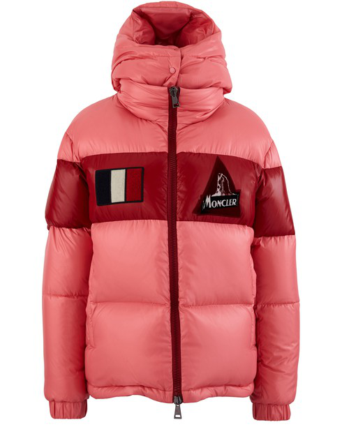 Moncler Gary Colour-block Zipped Jacket In Pink | ModeSens