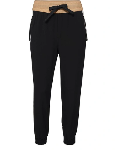 Shop Moncler Cargo Trousers In Black