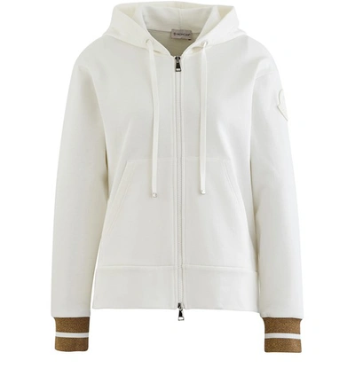 Shop Moncler Zipped Jacket In White