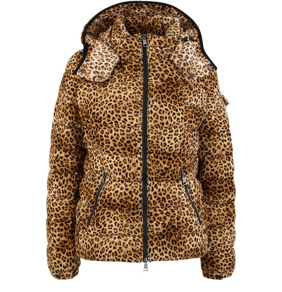 moncler leopard coat