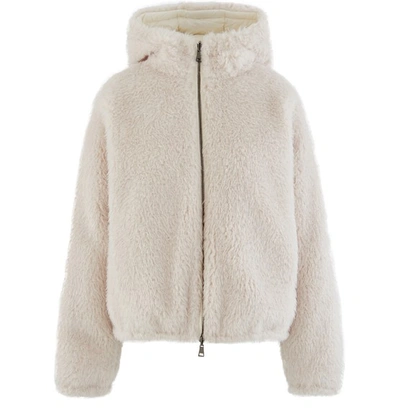 Shop Moncler Kolima Down Jacket In Cream